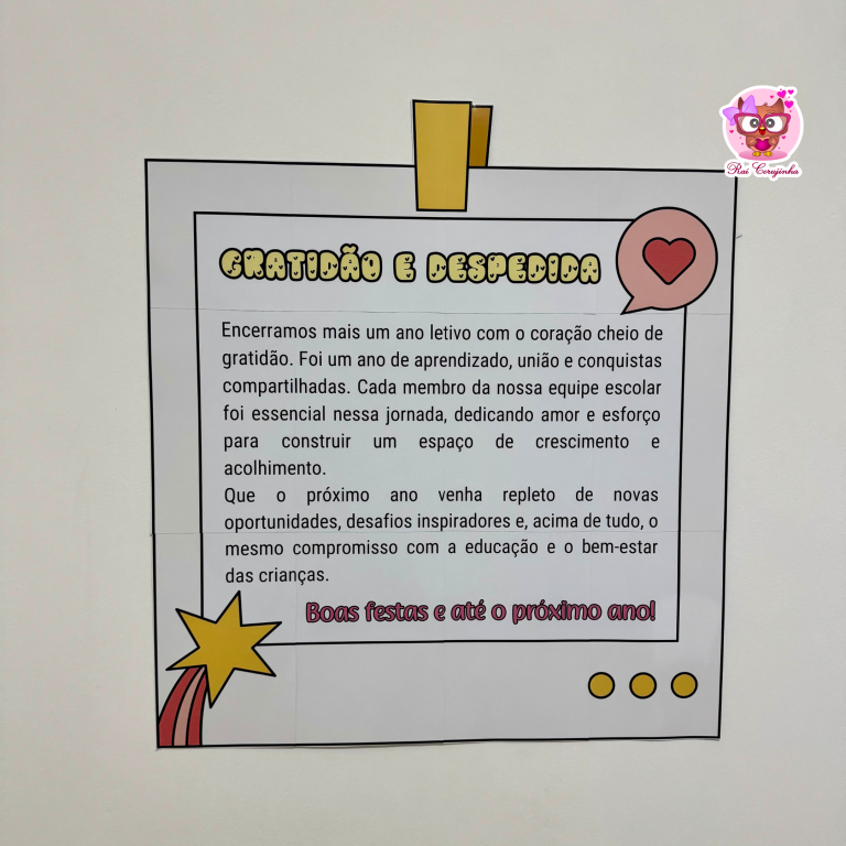 Cartaz Gratidão Equipe