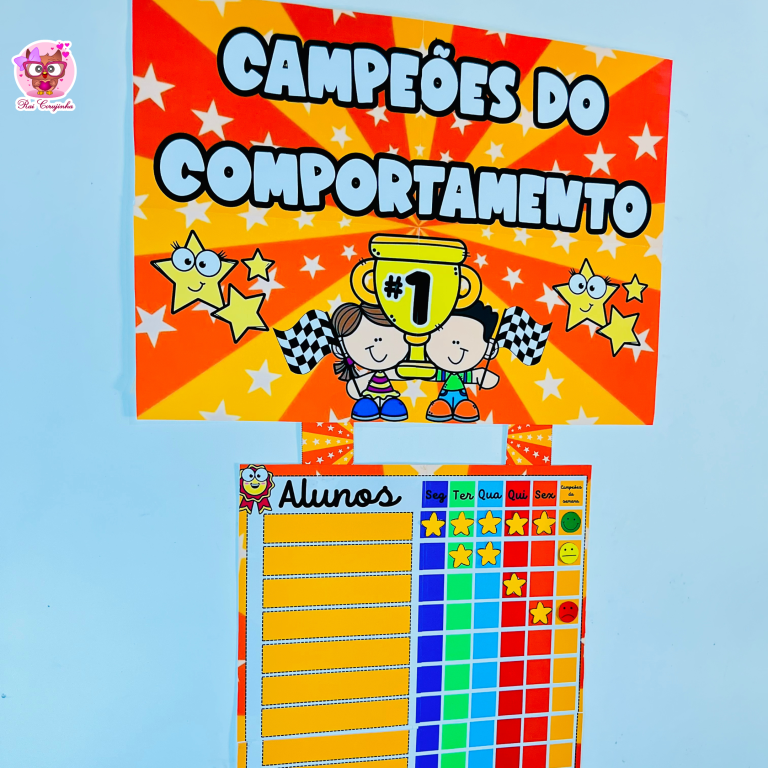 Painel Campeões do Comportamento – Quadro de Comportamento para Sala de Aula PDF