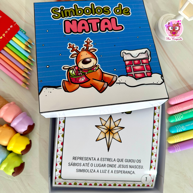 Símbolos do Natal na Caixa