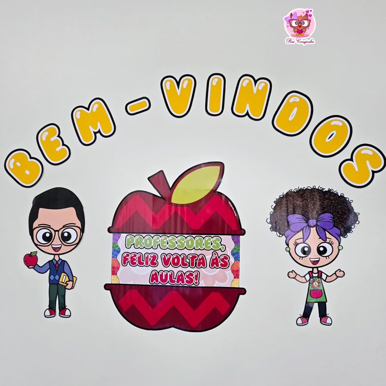 Rai Corujinha Recursos 30 MINI PAINEL VOLTA ÀS AULAS PROFESSOR