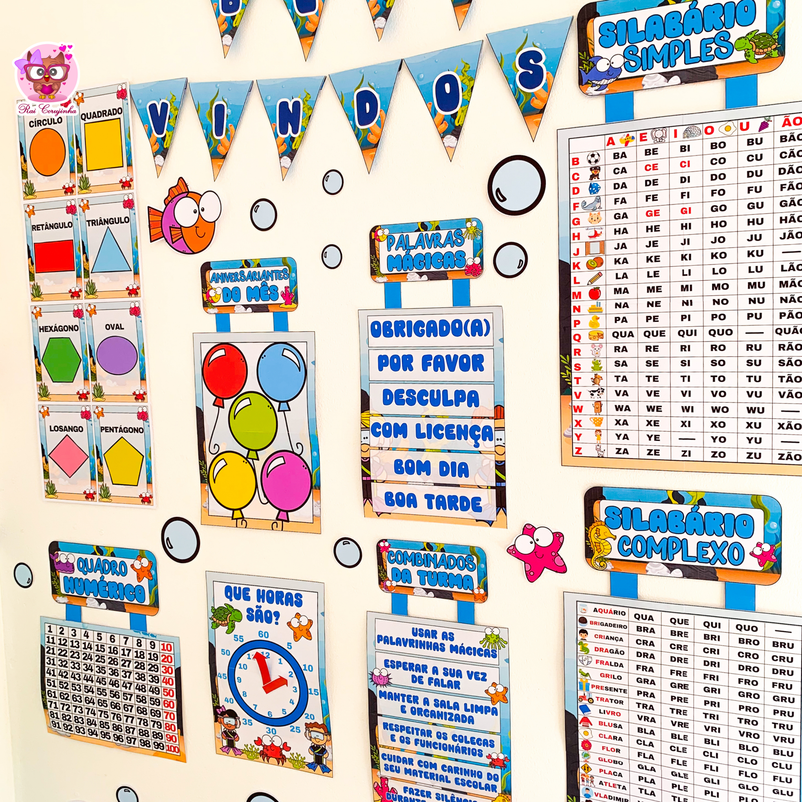 KIT SALA FUNDO DO MAR 2 - Imagem 3