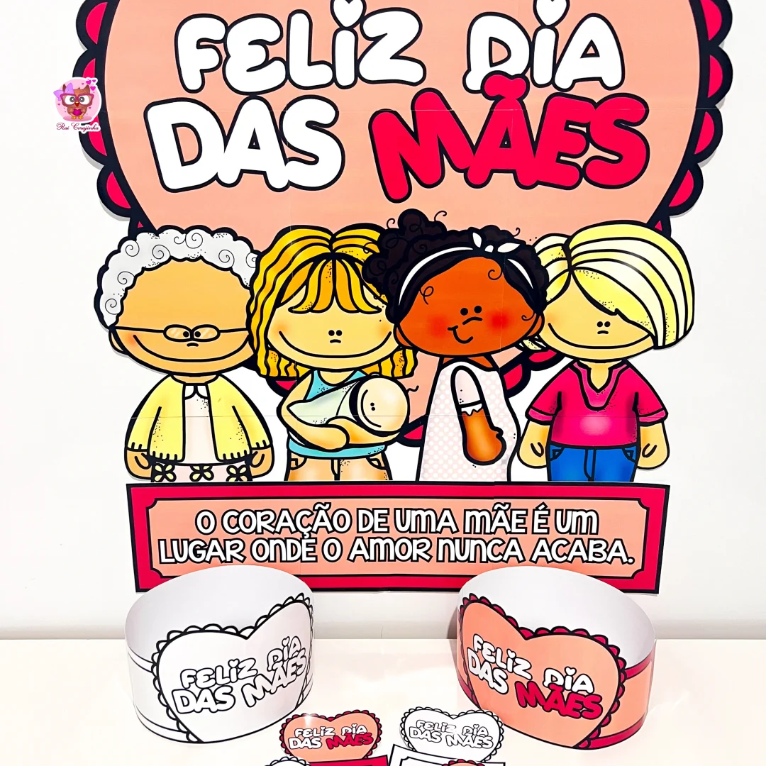 PAINEL + LEMBRANCINHAS DIA DAS MÃES
