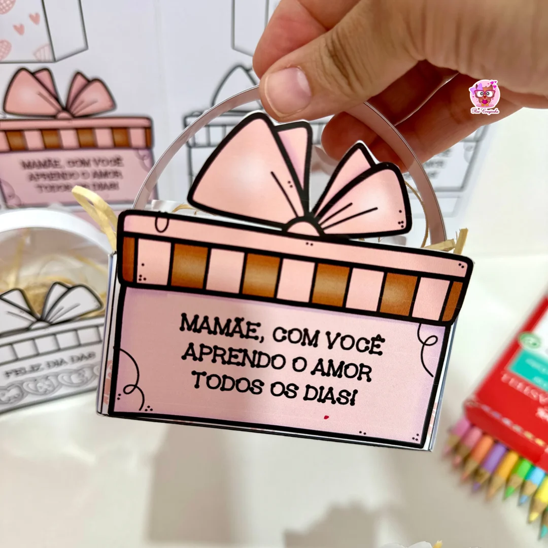 CESTINHA LEMBRANCINHA DIA DAS MÃES