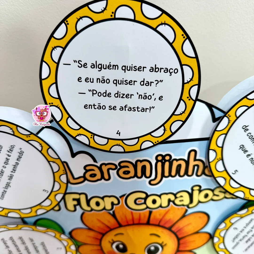 LUVA LARANJINHA - A FLOR CORAJOSA