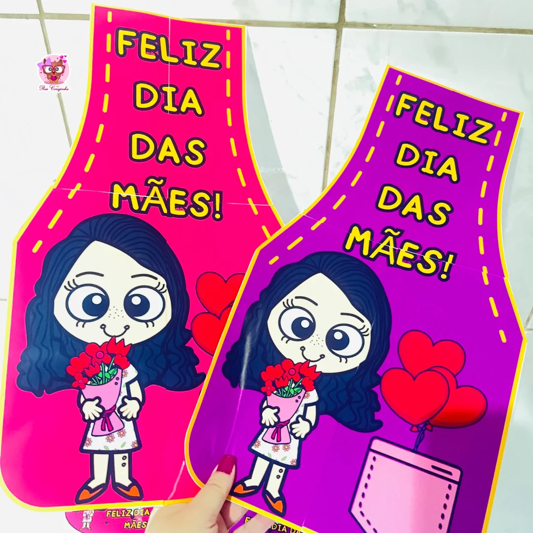 BONÉ E AVENTAL DIA DAS MÃES