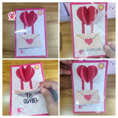CARTÃO CORAÇÃO DIA DAS MÃES