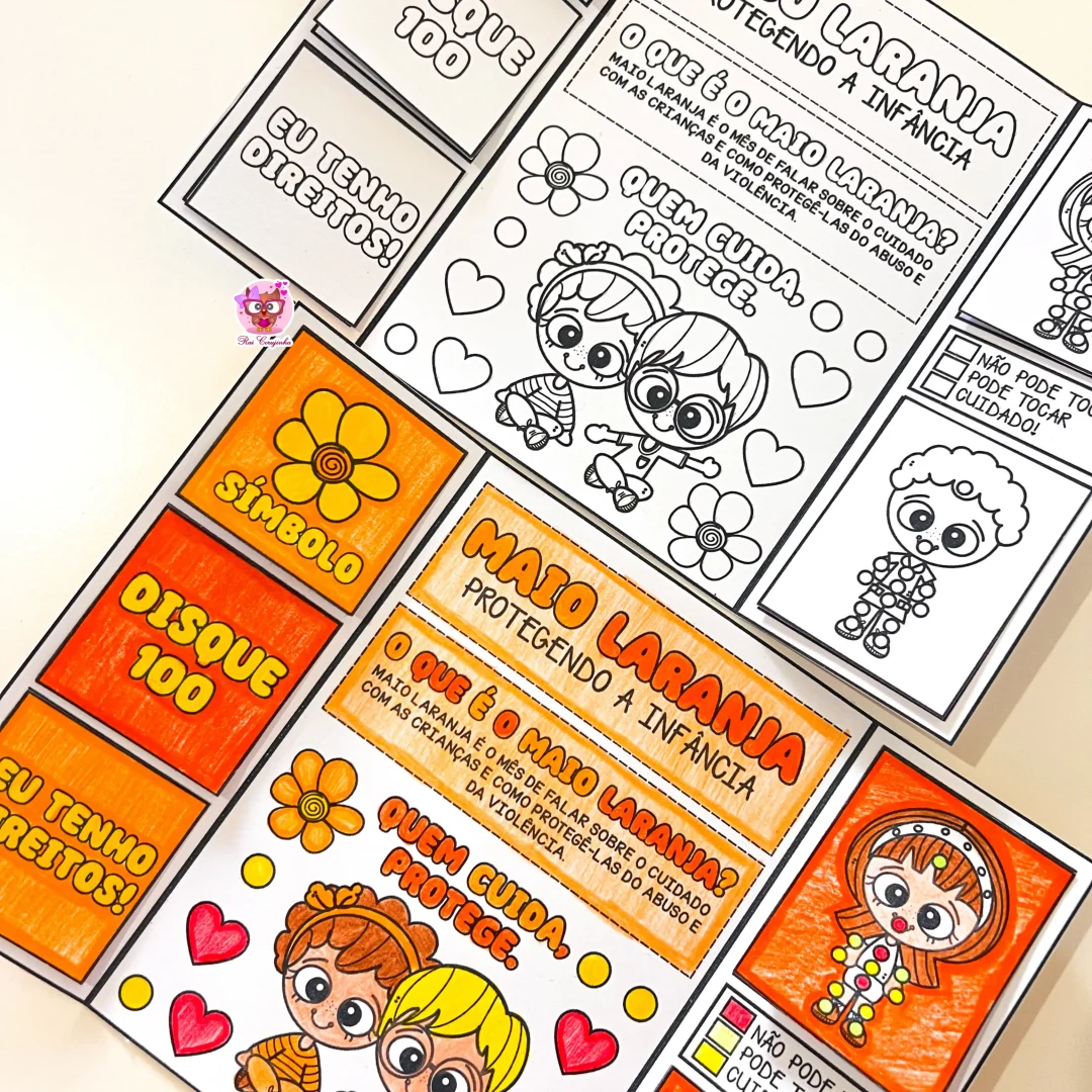 LAPBOOK MAIO LARANJA