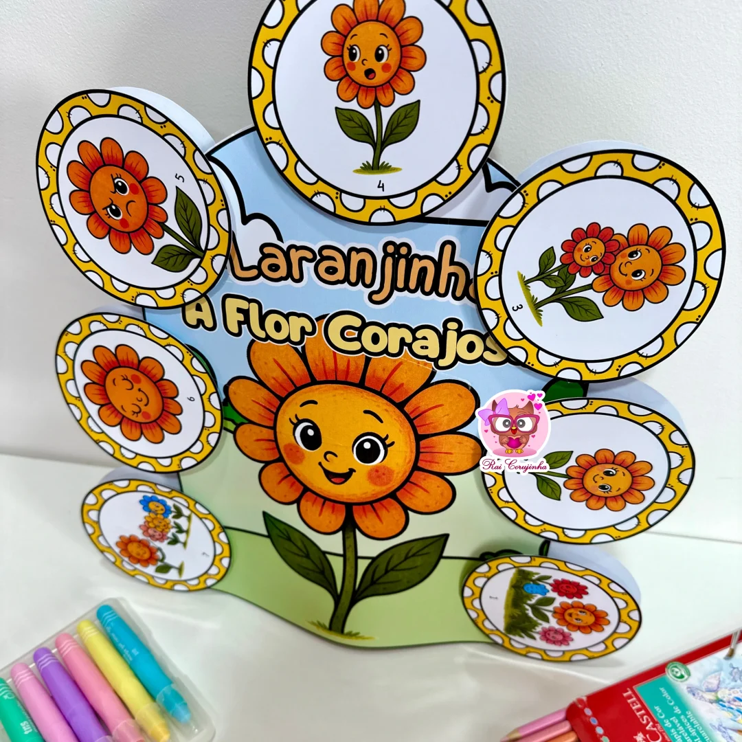 LUVA LARANJINHA - A FLOR CORAJOSA