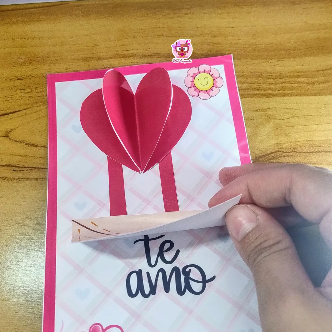 CARTÃO CORAÇÃO DIA DAS MÃES