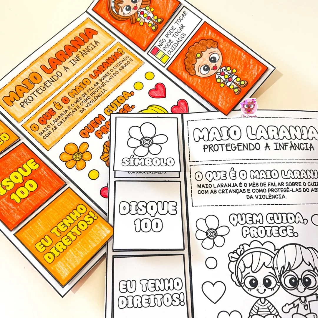 LAPBOOK MAIO LARANJA