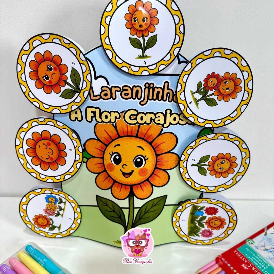 LUVA LARANJINHA - A FLOR CORAJOSA