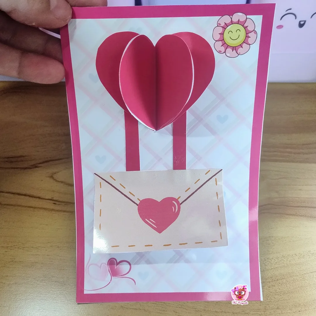 CARTÃO CORAÇÃO DIA DAS MÃES