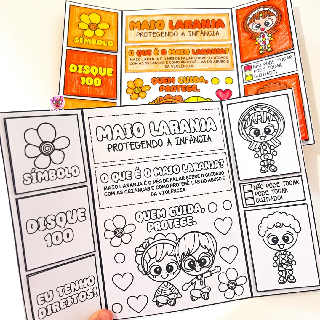 LAPBOOK MAIO LARANJA