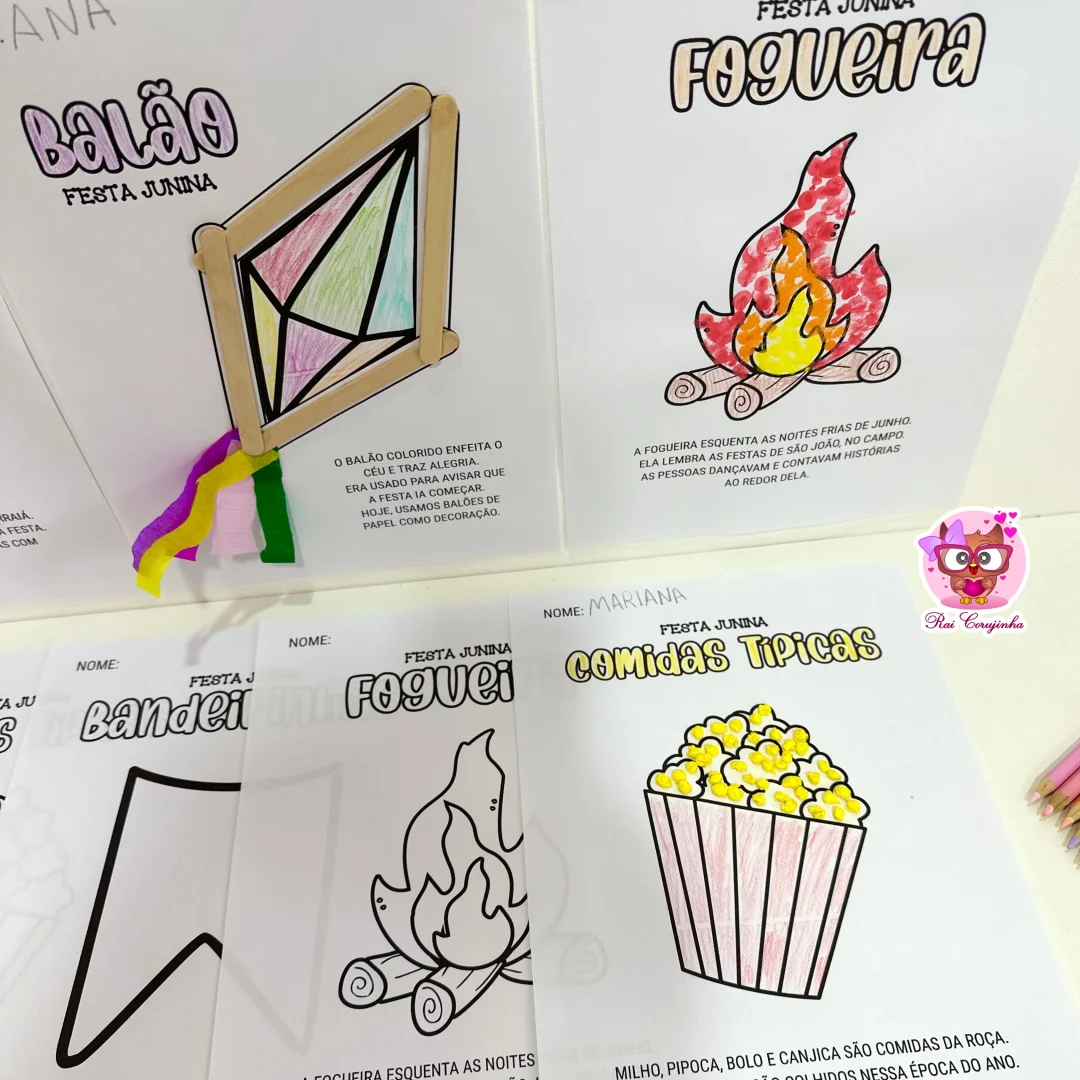 ATIVIDADES ARTES FESTA JUNINA