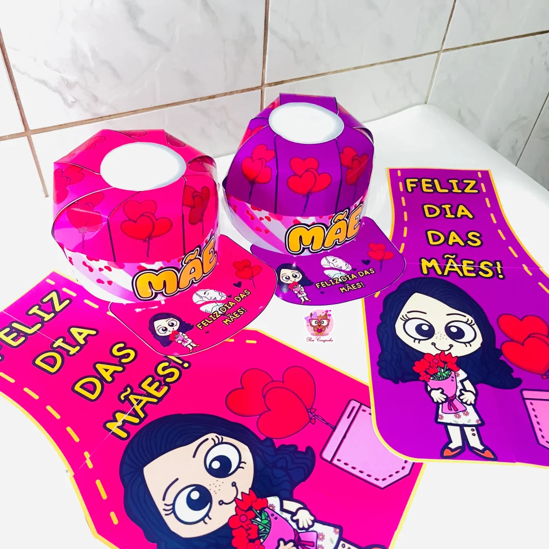 BONÉ E AVENTAL DIA DAS MÃES