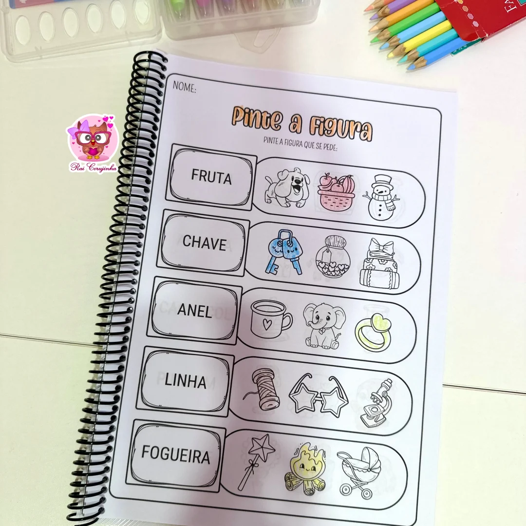 APOSTILA PINTE A FIGURA - SÍLABAS COMPLEXAS
