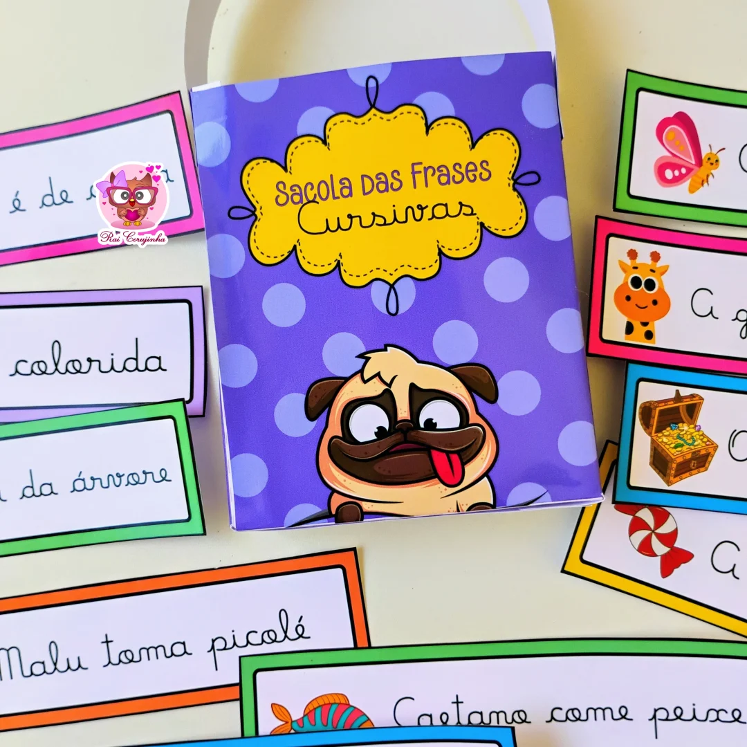 SACOLA DAS FRASES CURSIVAS