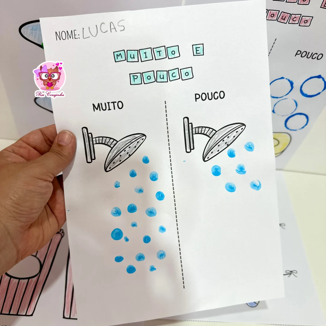 ATIVIDADES DE ARTES - CONCEITOS MUITO E POUCO