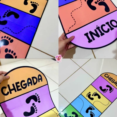 TAPETE JOGO DAS PEGADAS