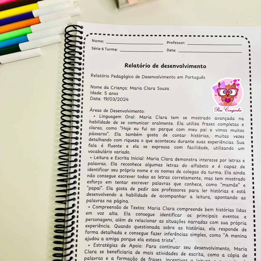 RELATÓRIOS EDUCAÇÃO INFANTIL