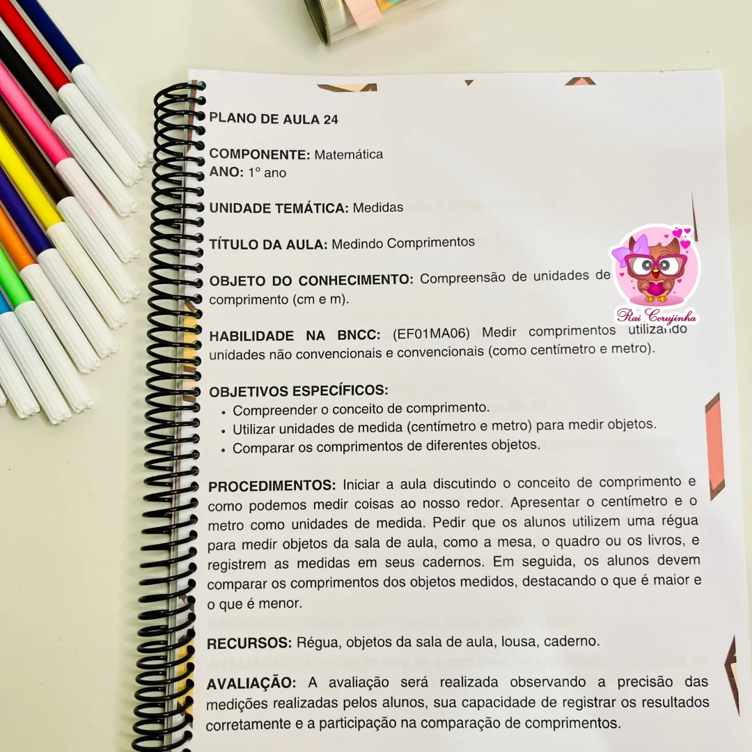 PLANOS DE AULA 1 ANO DO FUNDAMENTAL