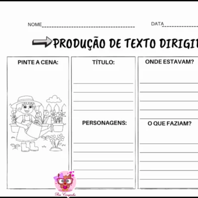 PRODUÇÃO DE TEXTO DIRIGIDA