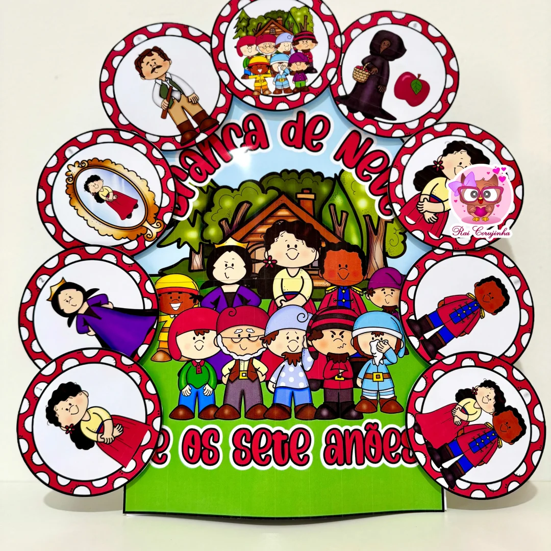LUVA HISTÓRIA BRANCA DE NEVE