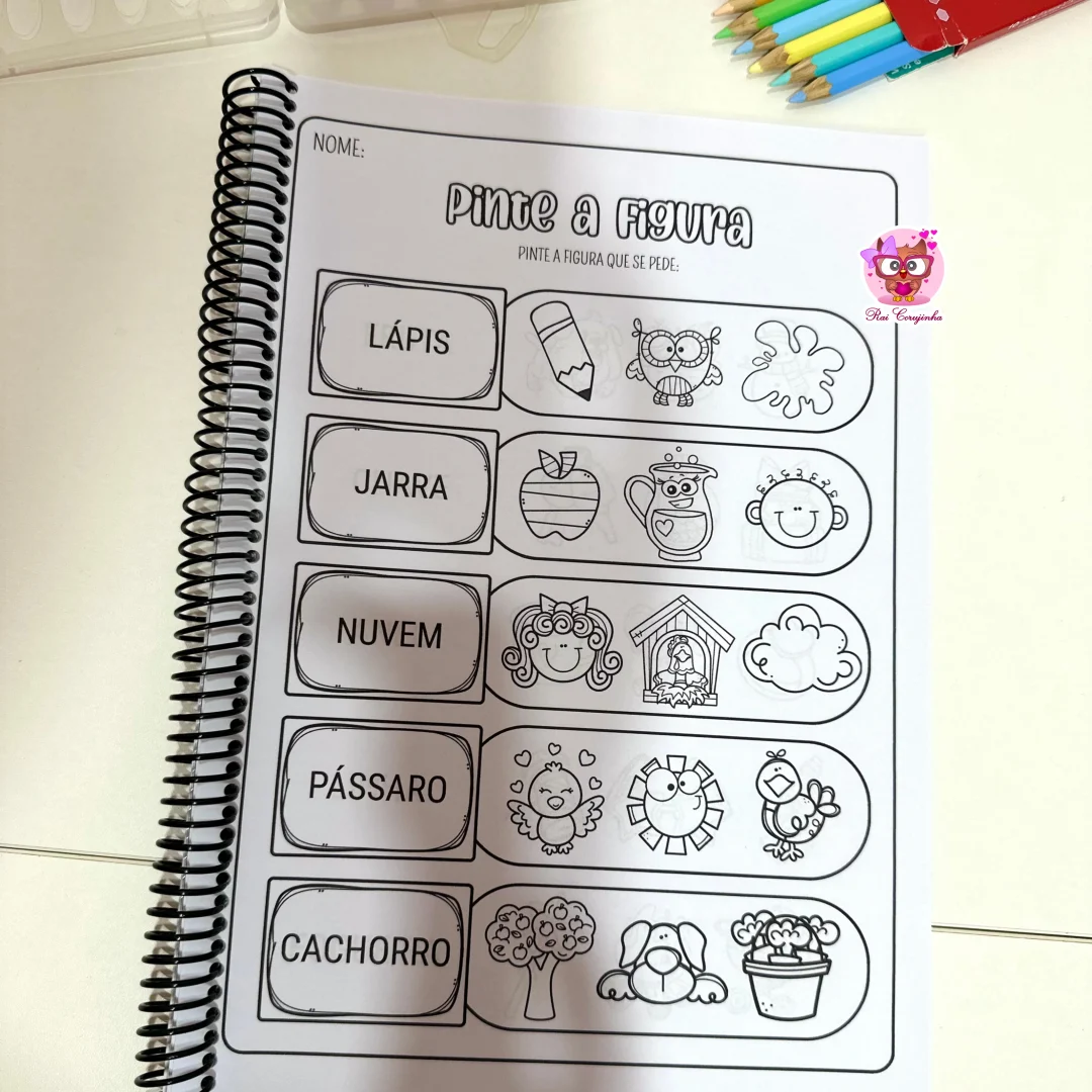 APOSTILA PINTE A FIGURA - SÍLABAS COMPLEXAS