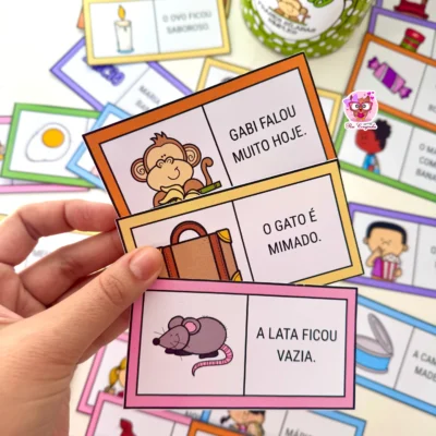 DOMINÓ DE FRASES SÍLABAS SIMPLES