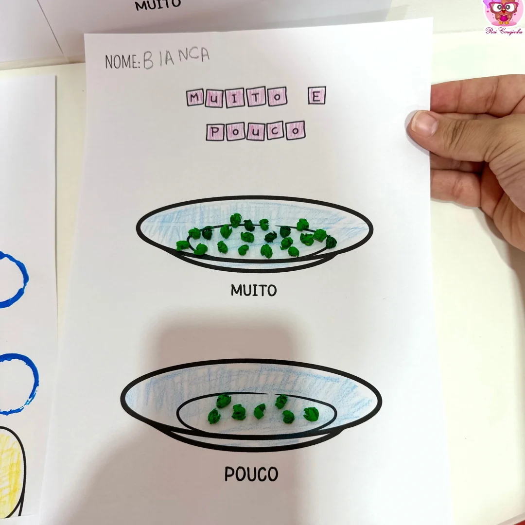 ATIVIDADES DE ARTES - CONCEITOS MUITO E POUCO