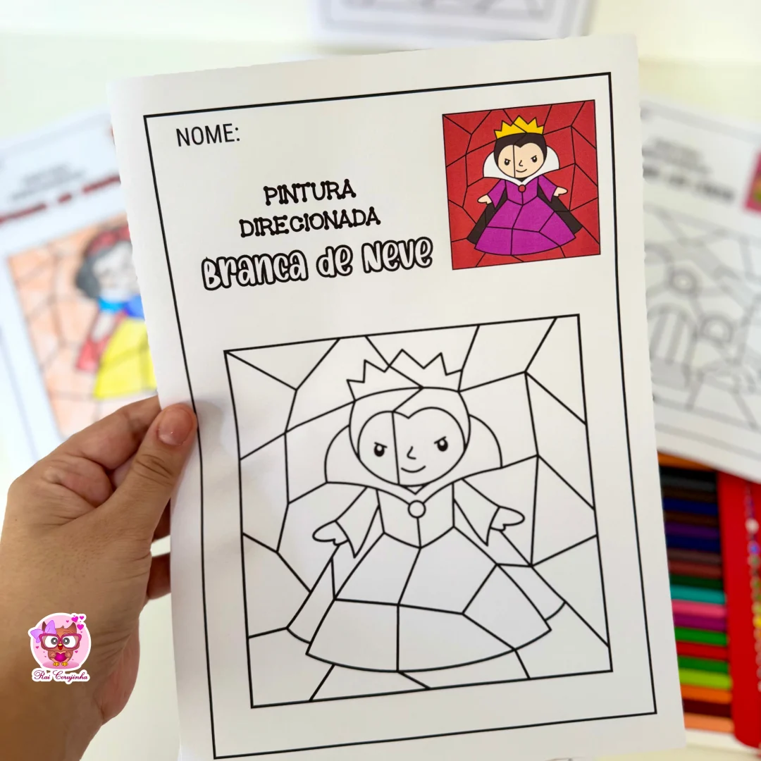 PINTURA DIRECIONADA BRANCA DE NEVE