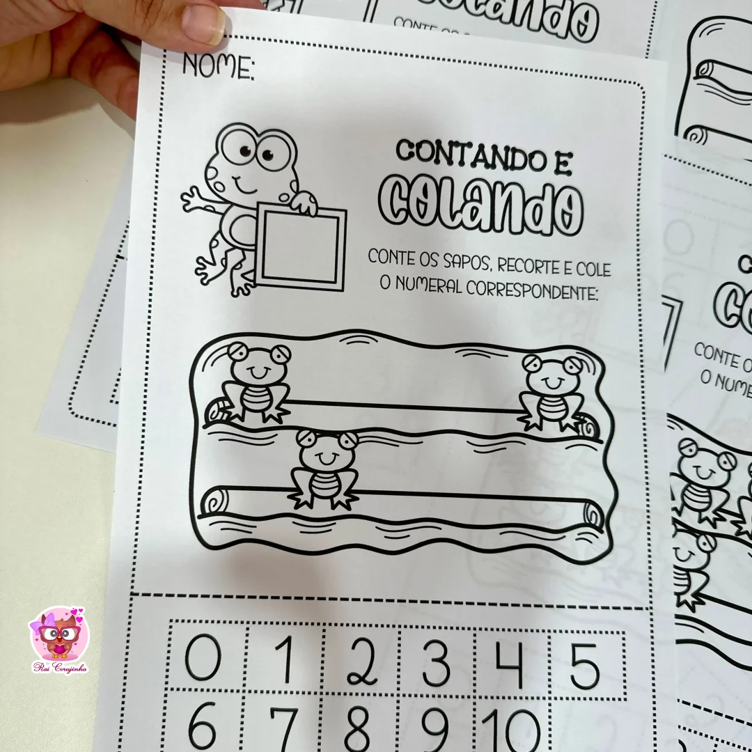 APOSTILA CONTANDO E COLANDO - SAPO NA LAGOA