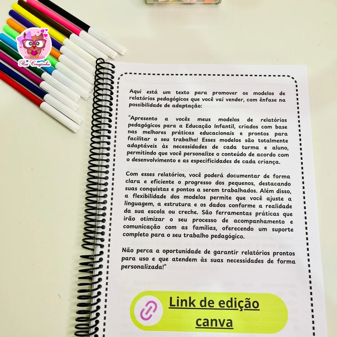 RELATÓRIOS EDUCAÇÃO INFANTIL
