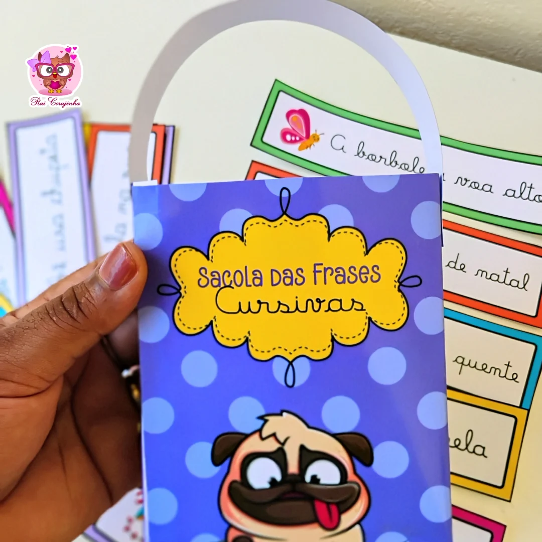 SACOLA DAS FRASES CURSIVAS