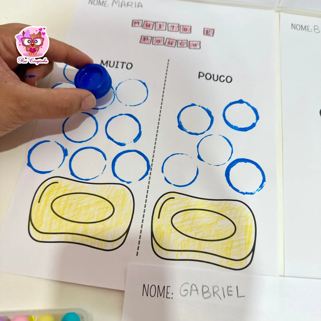 ATIVIDADES DE ARTES - CONCEITOS MUITO E POUCO