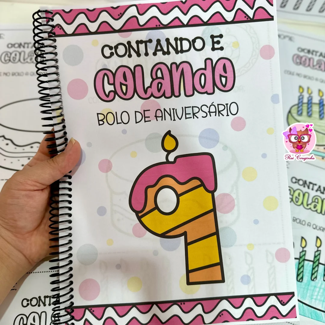 APOSTILA CONTANDO E COLANDO - BOLOS DE ANIVERSÁRIO