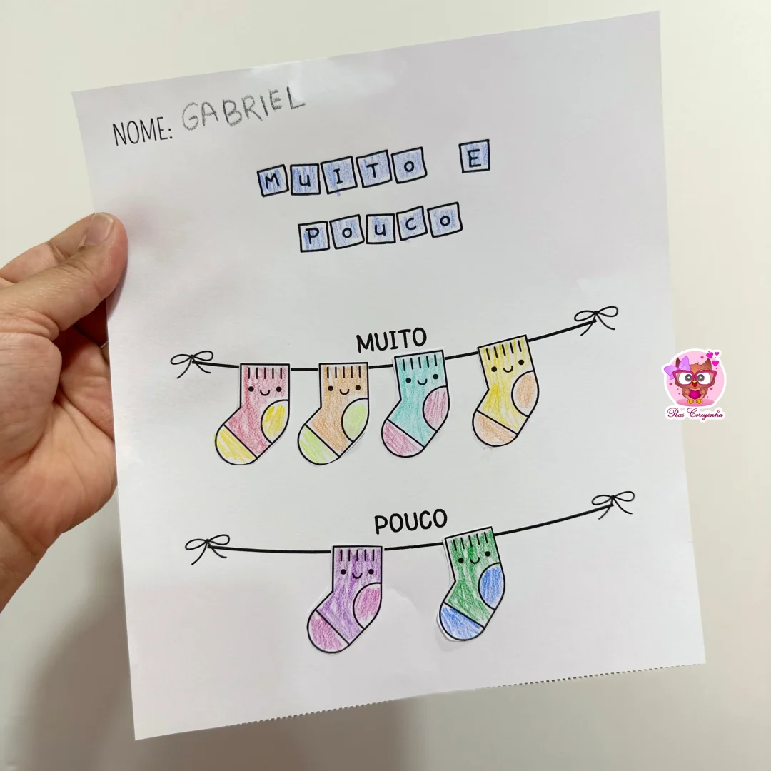 ATIVIDADES DE ARTES - CONCEITOS MUITO E POUCO
