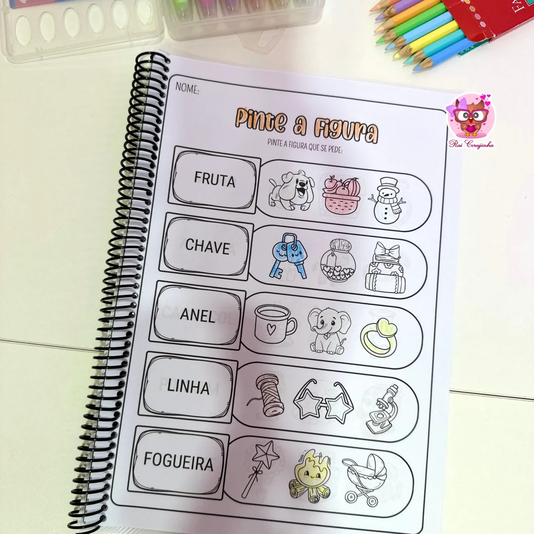 APOSTILA PINTE A FIGURA - SÍLABAS COMPLEXAS