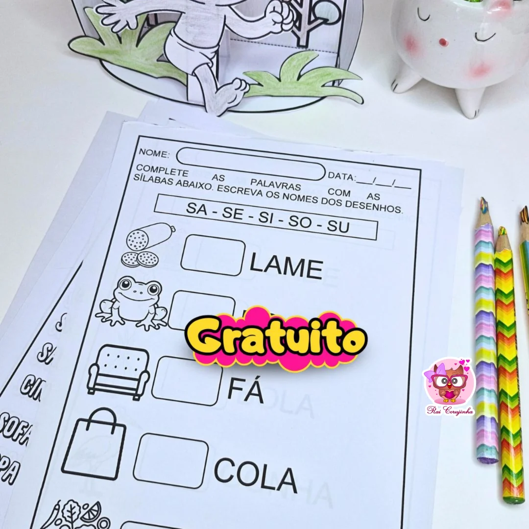 CADERNINHO DE ATIVIDADES SACI