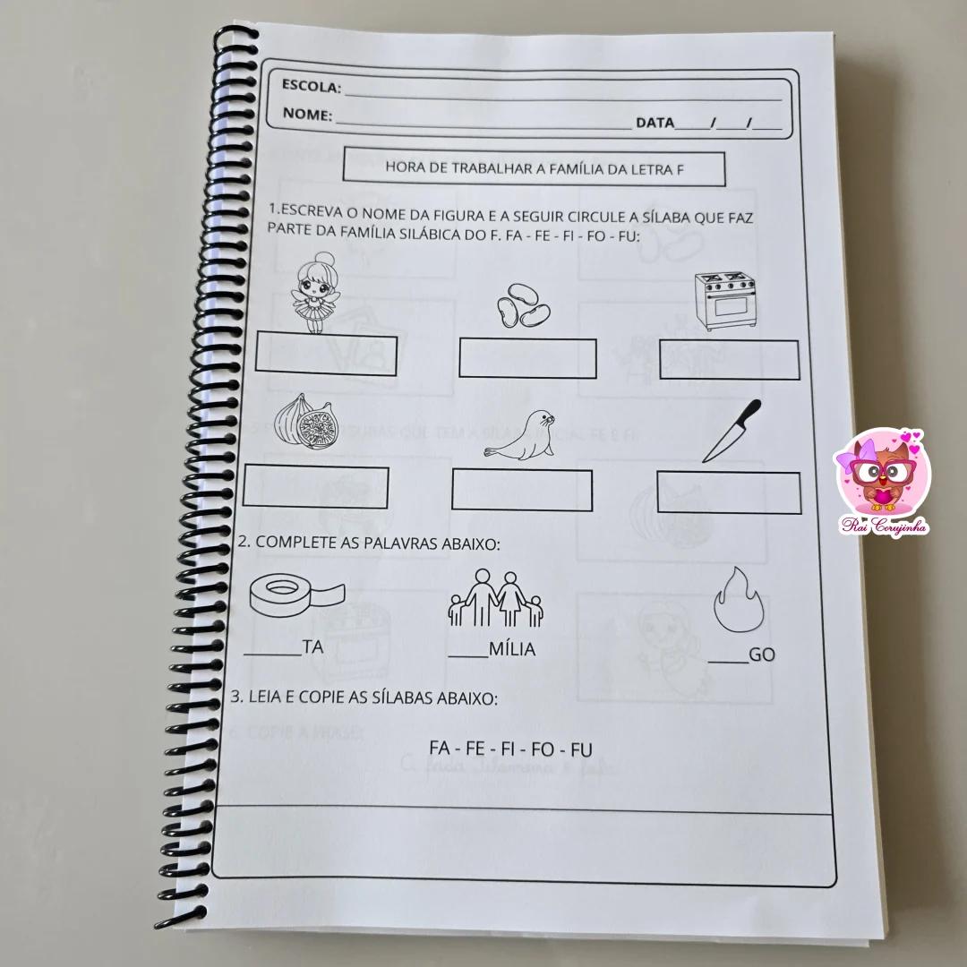 APOSTILA DAS SÍLABAS SIMPLES