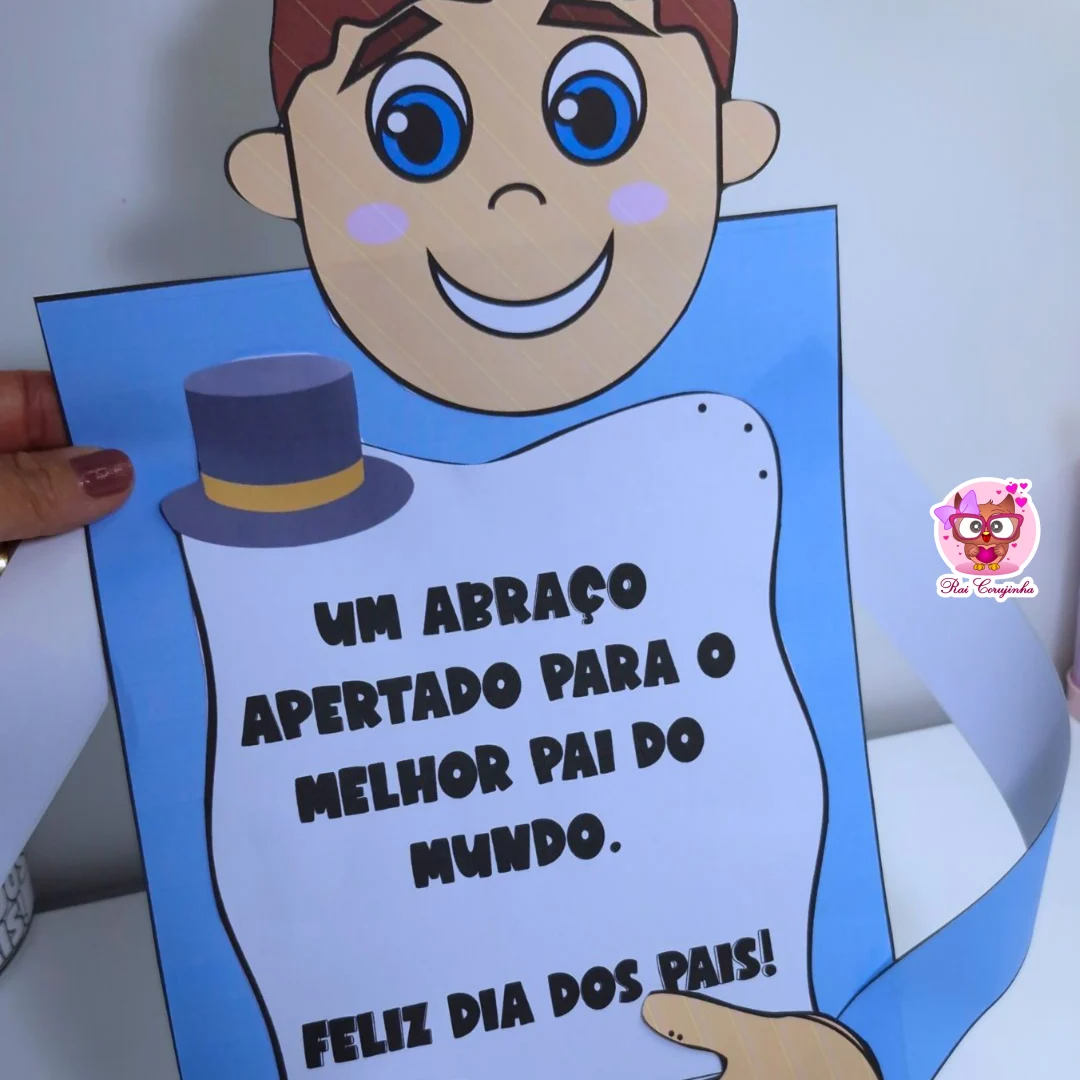 CARTÃO ABRAÇO DIA DOS PAIS