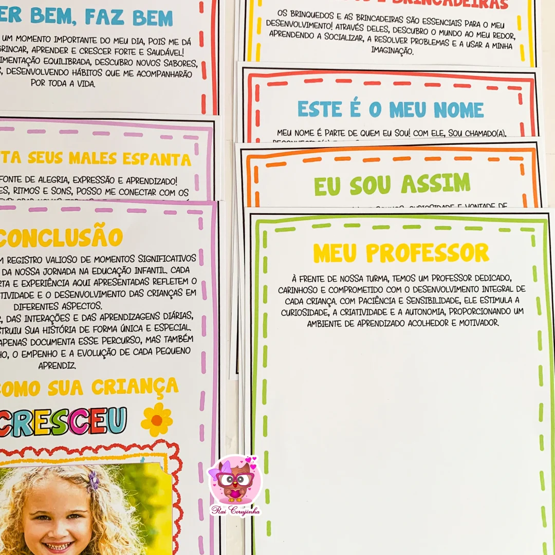 PORTFÓLIO DA EDUCAÇÃO INFANTIL