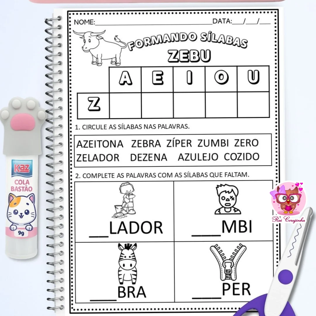 ESTUDANDO AS SÍLABAS SIMPLES