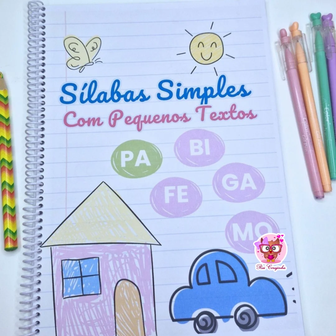 ATIVIDADES SILABAS SIMPLES COM PEQUENOS TEXTOS