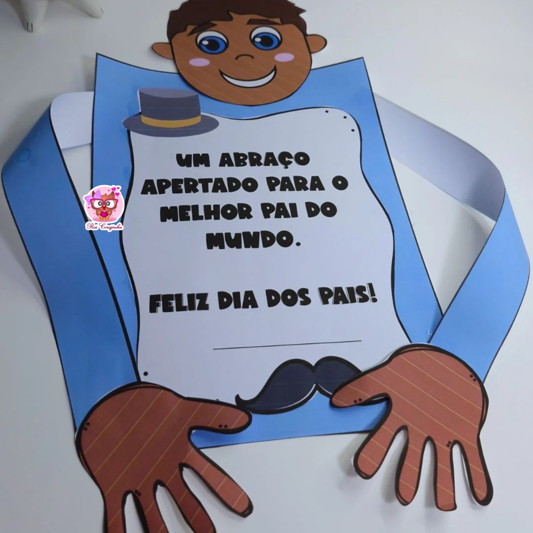 CARTÃO ABRAÇO DIA DOS PAIS