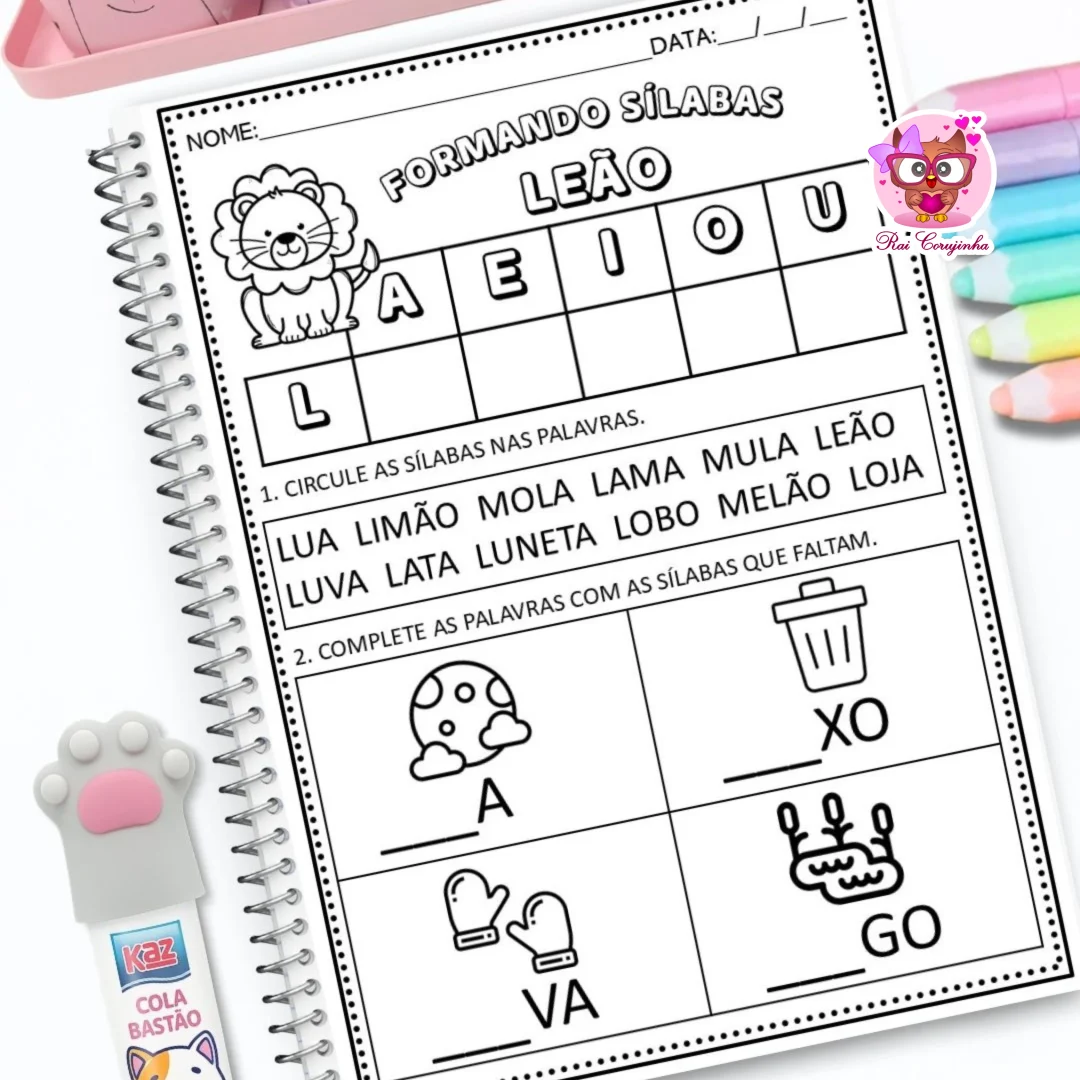 ESTUDANDO AS SÍLABAS SIMPLES