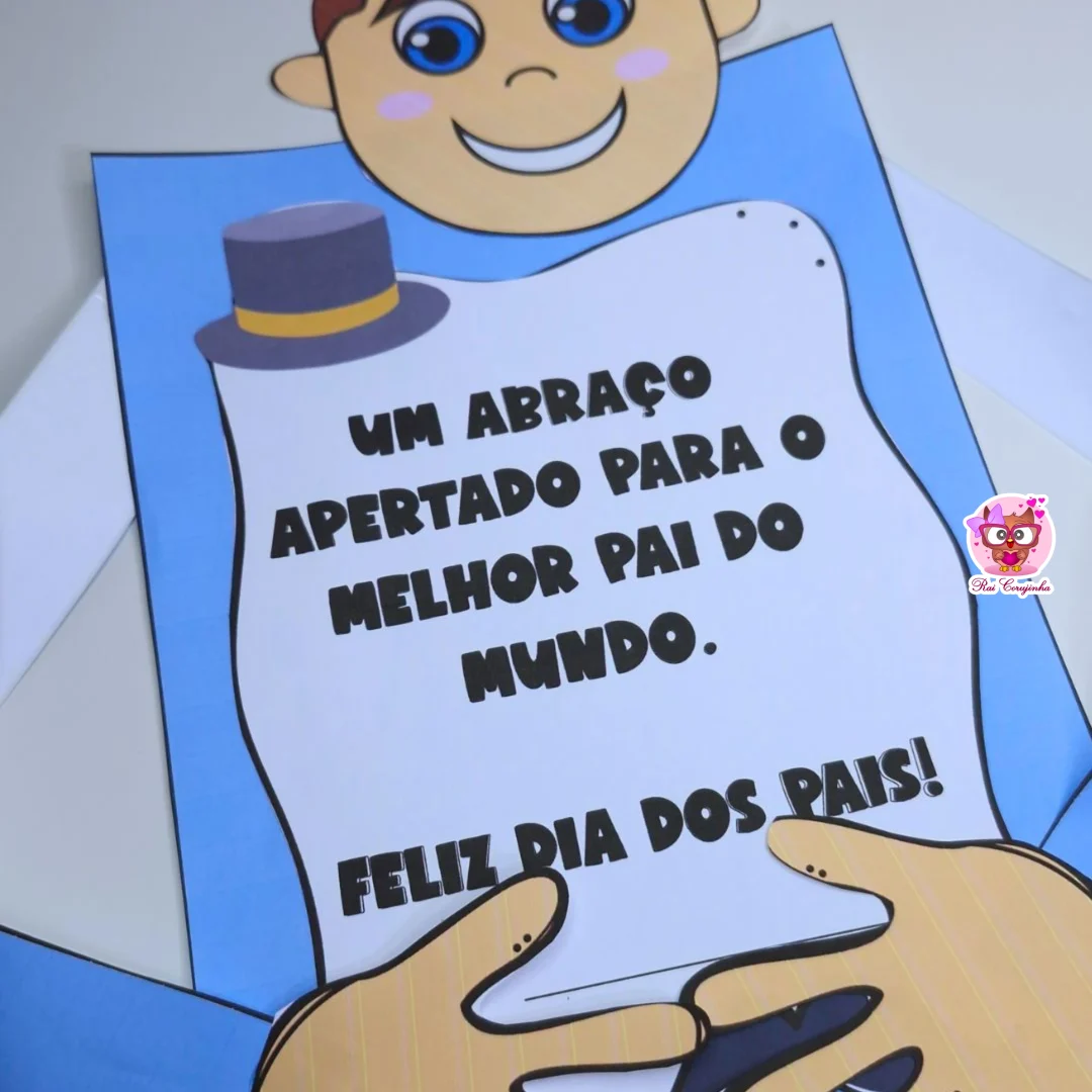 CARTÃO ABRAÇO DIA DOS PAIS