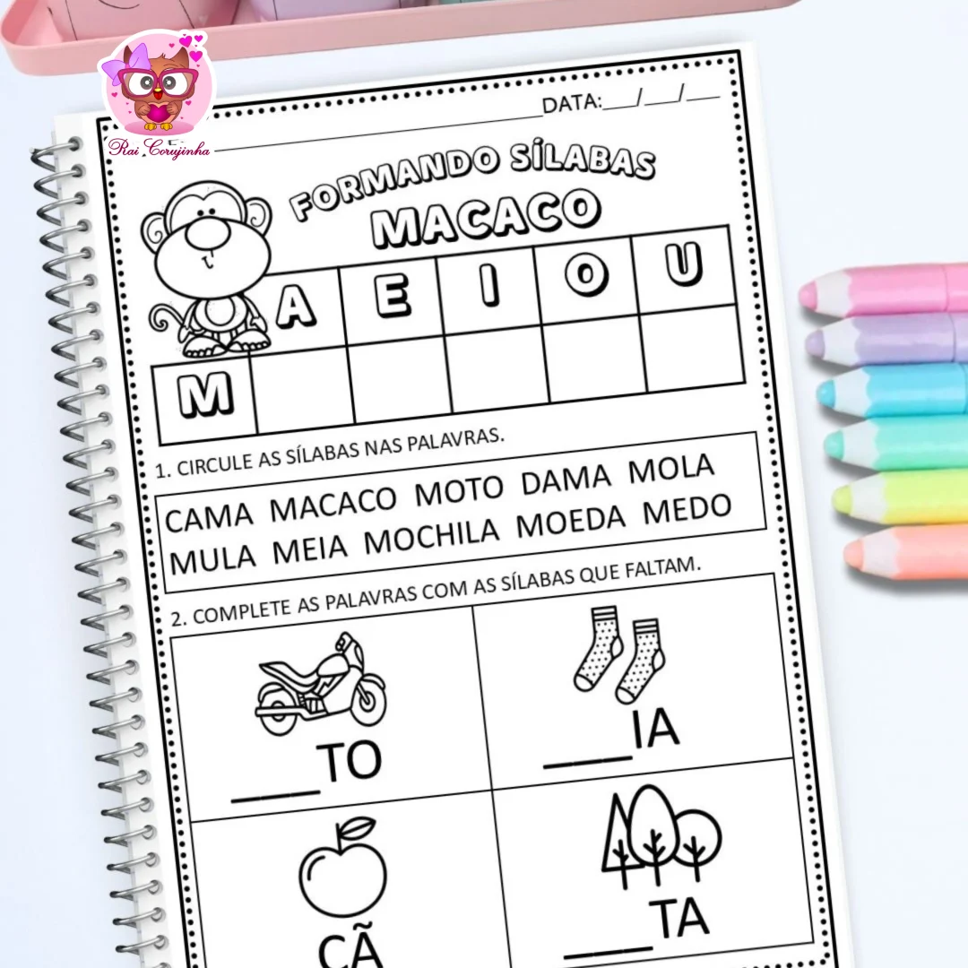 ESTUDANDO AS SÍLABAS SIMPLES