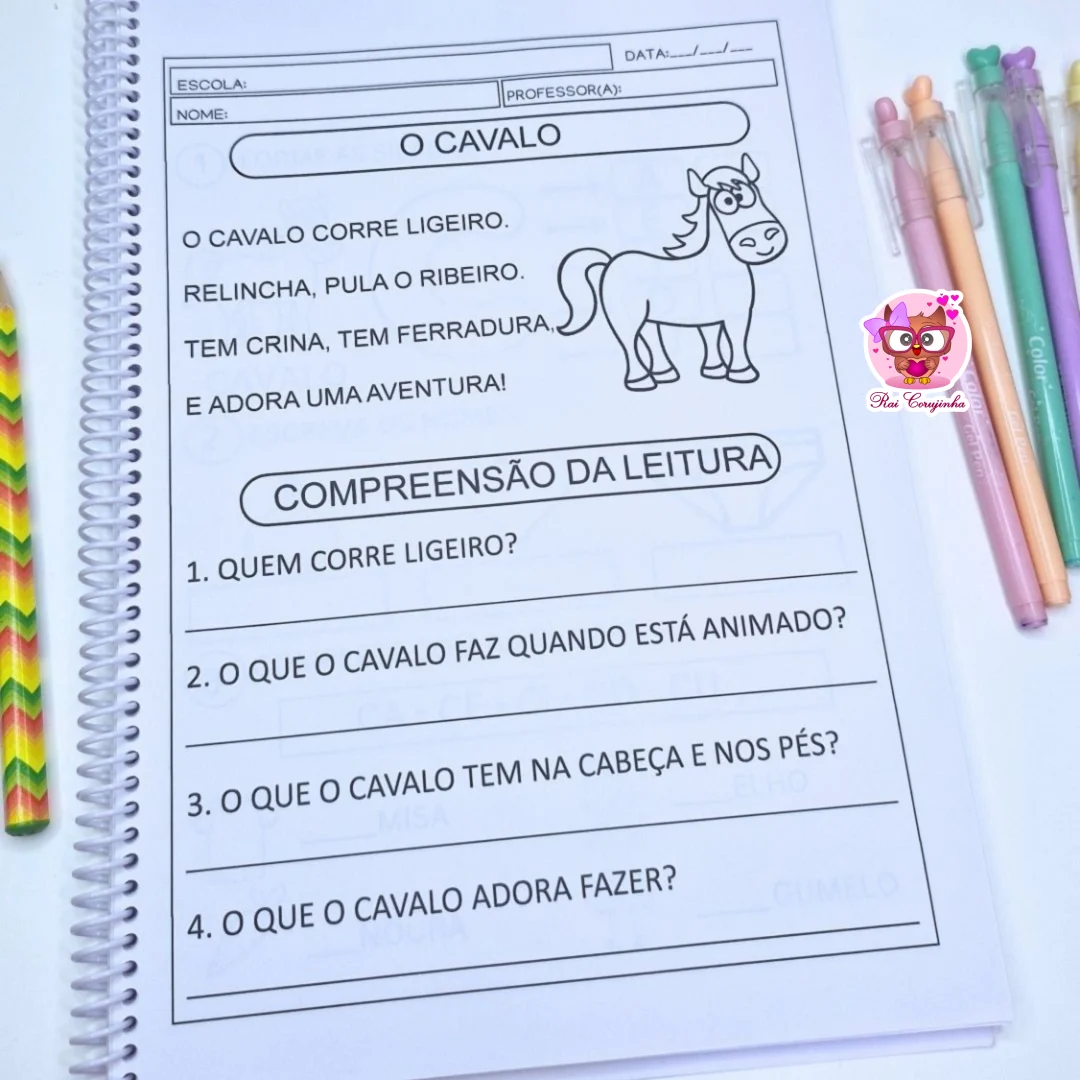 ATIVIDADES SILABAS SIMPLES COM PEQUENOS TEXTOS - Imagem 5