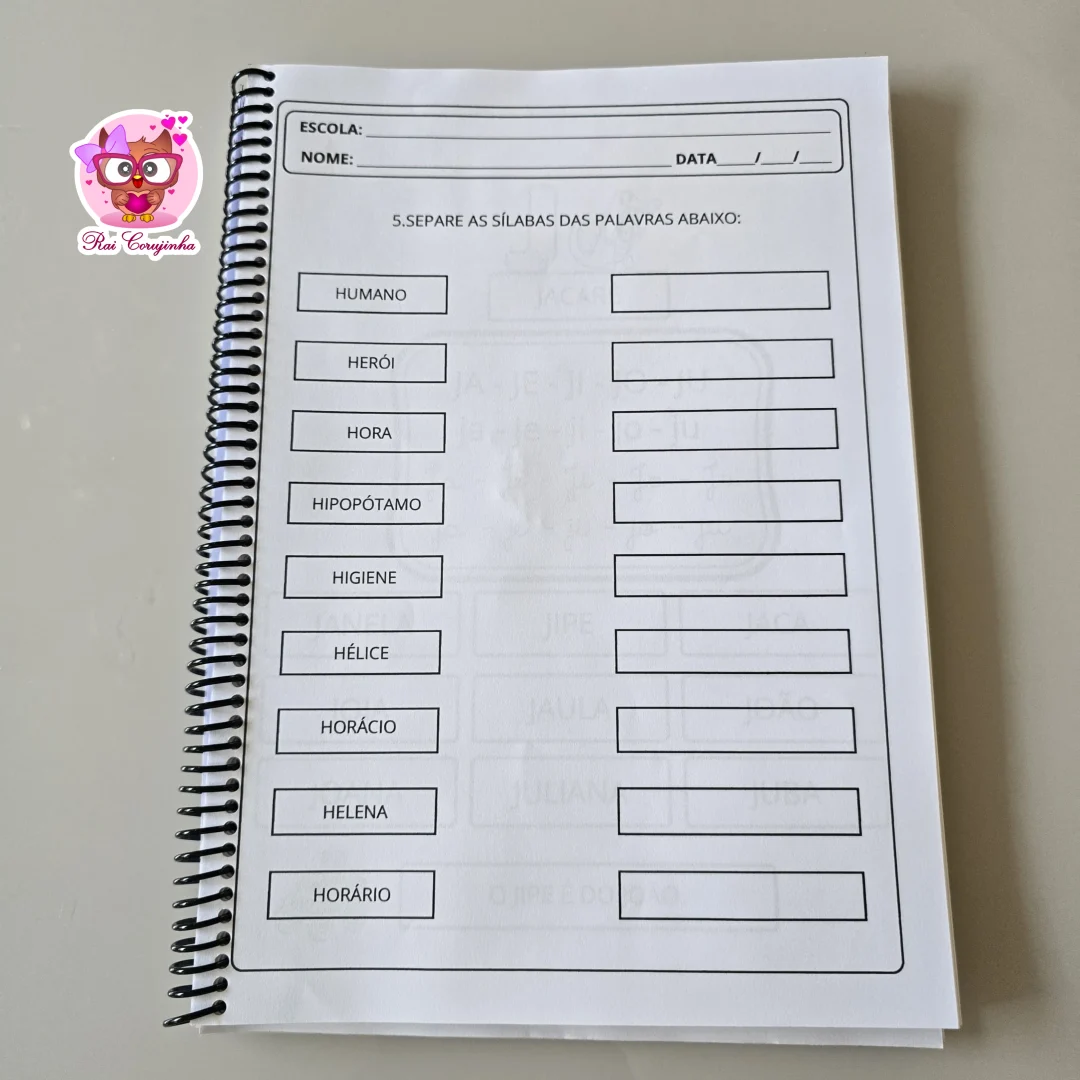 APOSTILA DAS SÍLABAS SIMPLES